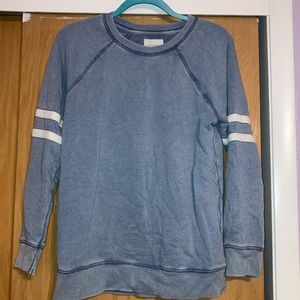 AE Jegging Sweater Pullover Dusty Blue S Stripes Oversized